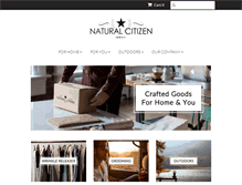 Tablet Screenshot of naturalcitizen.com